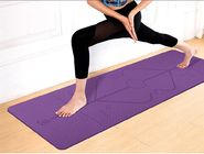 Del principiante di forma fisica di yoga della stuoia del TPE di yoga della stuoia stuoia di forma fisica della palestra di slittamento non con la linea di posizione fornitore
