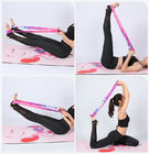 Imbracatura della stuoia di yoga di forma fisica di allungamento, esercizio elastico regolabile della cinghia della cinghia di yoga fornitore